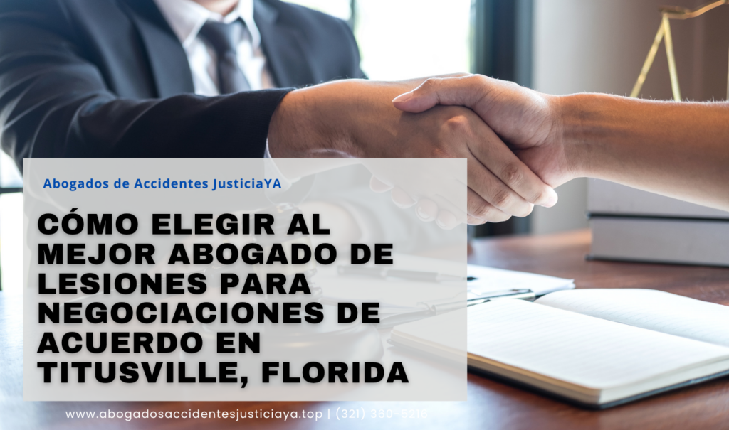 abogado lesiones negociación de acuerdo Titusville