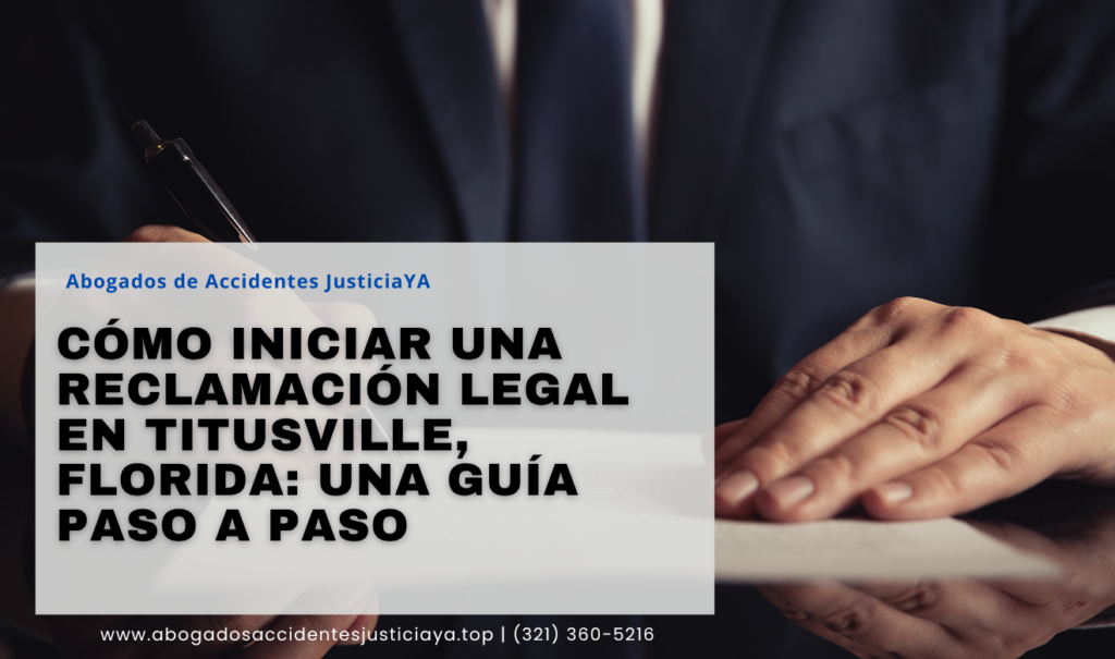 guía de pasos para reclamación legal Titusville