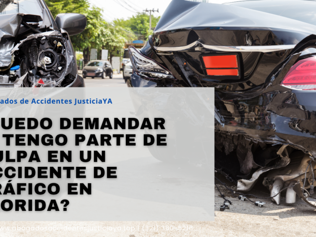 ¿Puedo demandar si tengo parte de culpa en un accidente de tráfico en Florida?